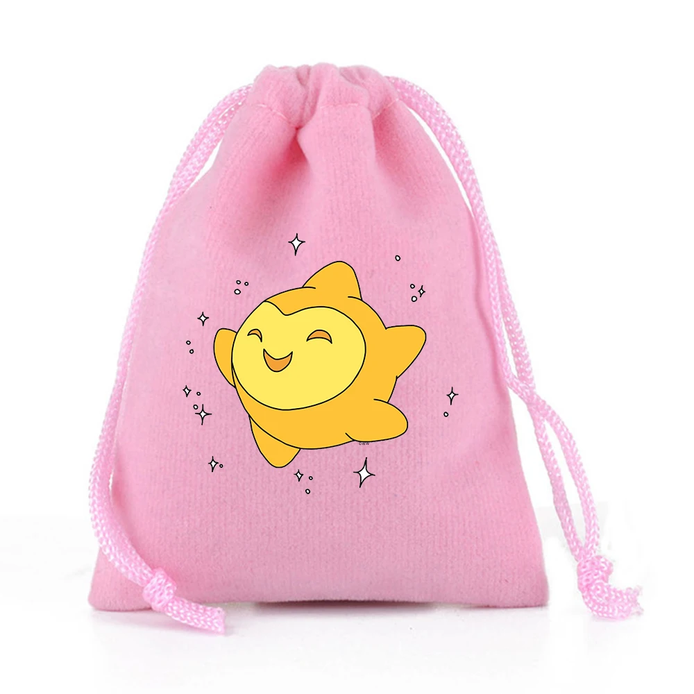 Wish Disney Drawstring Bag Christmas Bags Anime Storage Bags Cotton Drawstring Pouch Cartoon Party Bag Gift Bags for Children