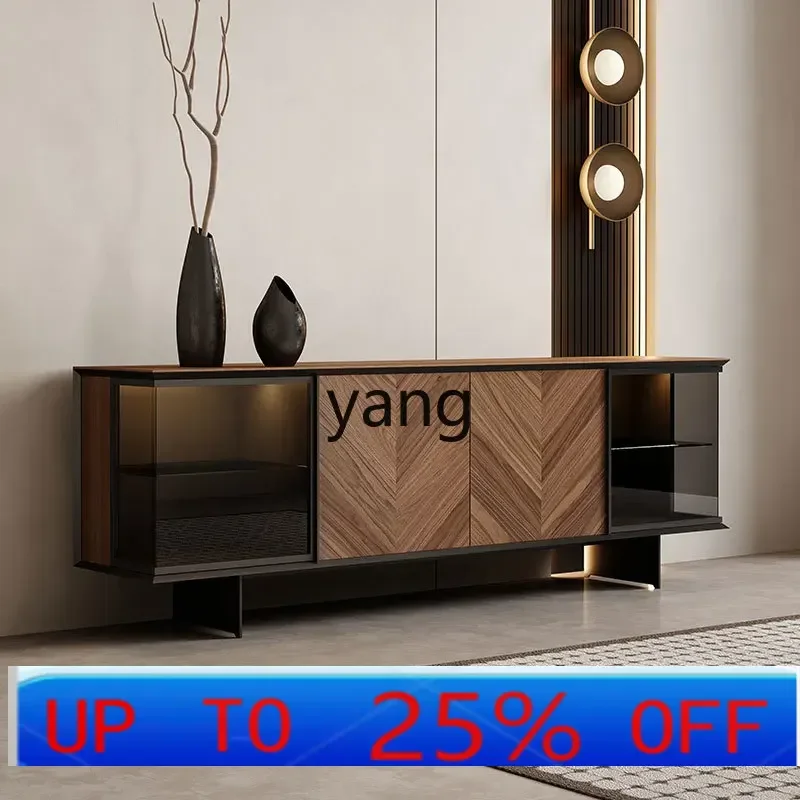 

LTT light luxury simple modern villa living room storage glass TV floor cabinet