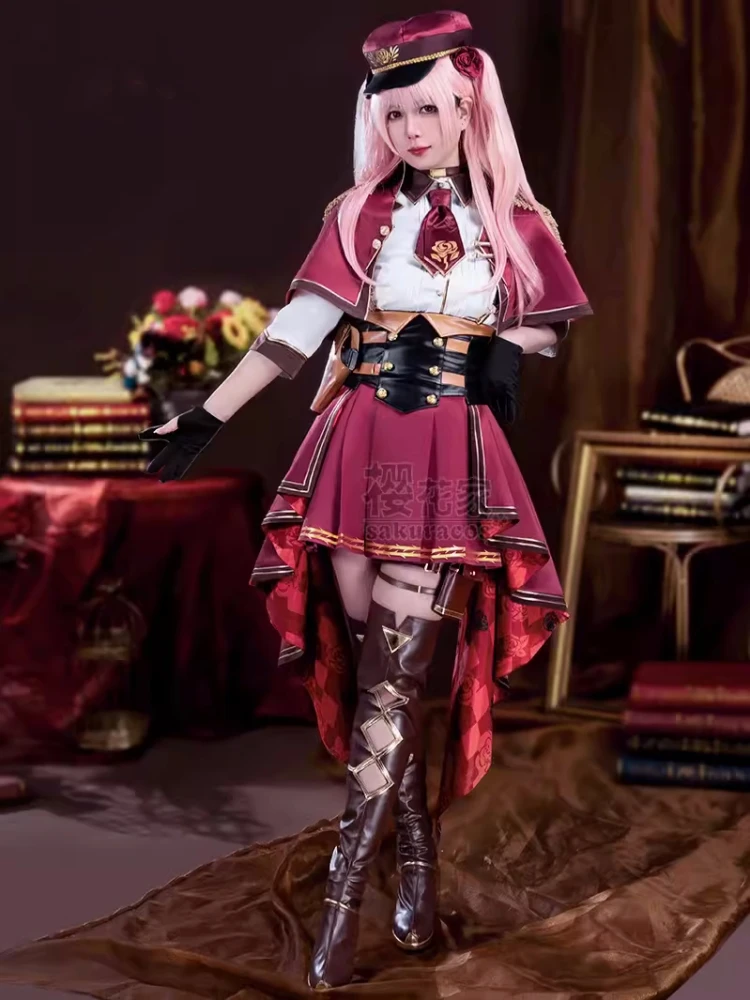 Rosemi lovelock cosplay traje vtuber jogo terno anime moda feminina uniforme role play roupas carnaval festa roupa pré-venda