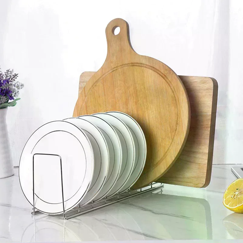 Bowl Dish Organizer Stainless Steel Dish Holder Home Cutlery Dishes Pot Lid Rack Household Dish Rack Kitchen Accessories Kitchen