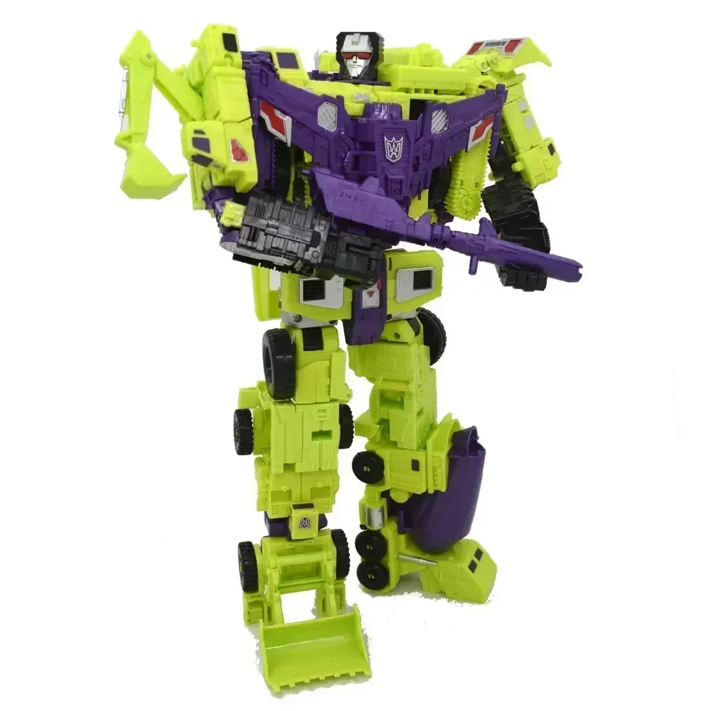 HZX 6In1 Devastator Haizhixing Transformation Toys Anime Action Figure KO G1 Robot Aircraft Engineering Vehicle Model NO Box