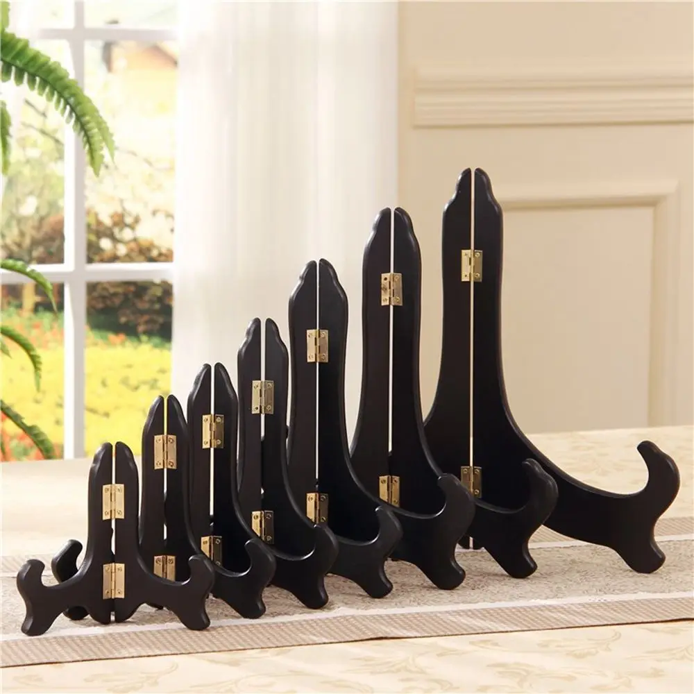 

5/6/7/8Inch Picture Decorating Base High End Home Decor Book Plate Holder Picture Frame Holder Display Stand Wooden Bracket
