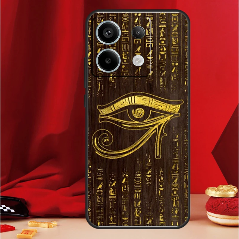 Sacred Eye of Horus Egypt Fresco Funda For Xiaomi Redmi 13C 12 9C 10C 12C Redmi Note 13 9 10 11 12 Pro 9S 10S 11S 12S Case