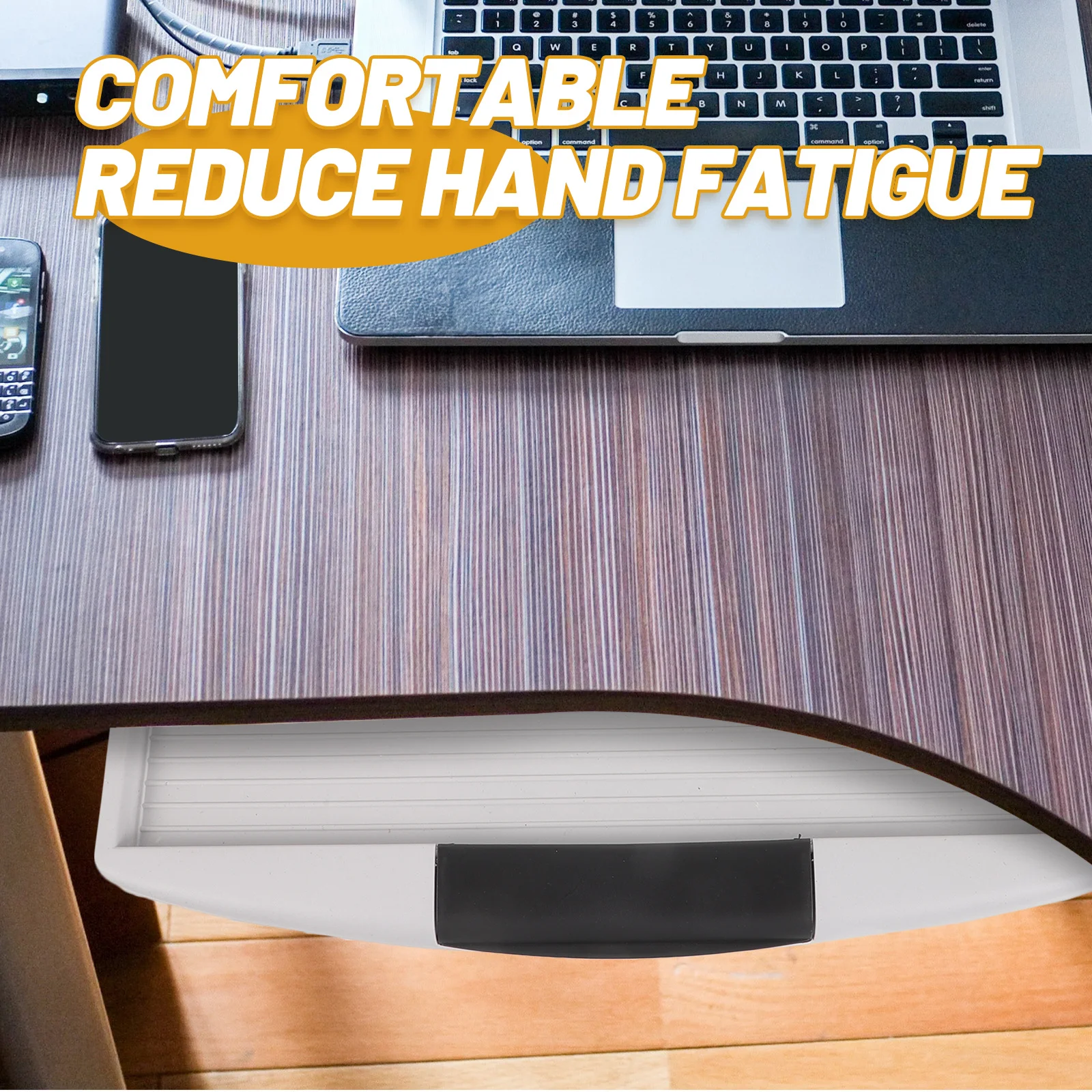 

Keyboard Tray Under Desk Slide-Out Drawer Computer Stand Ergonomic Adjustable Height Abs Smooth Sliding For Home Office Work