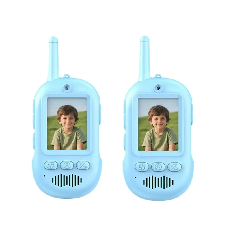 

MACH-For Kids Video Walkie Talkie Rechargeable With 2.0" Screen One-Click Intercom For Outdoor Play, Camping