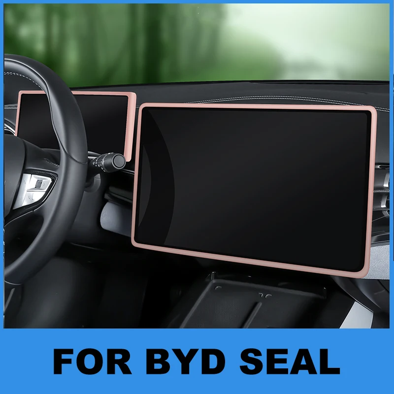 Cadre de protection en Silicone pour BYD Seal Ev, bord de commande centrale, affichage, accessoires de protection d'écran de Navigation