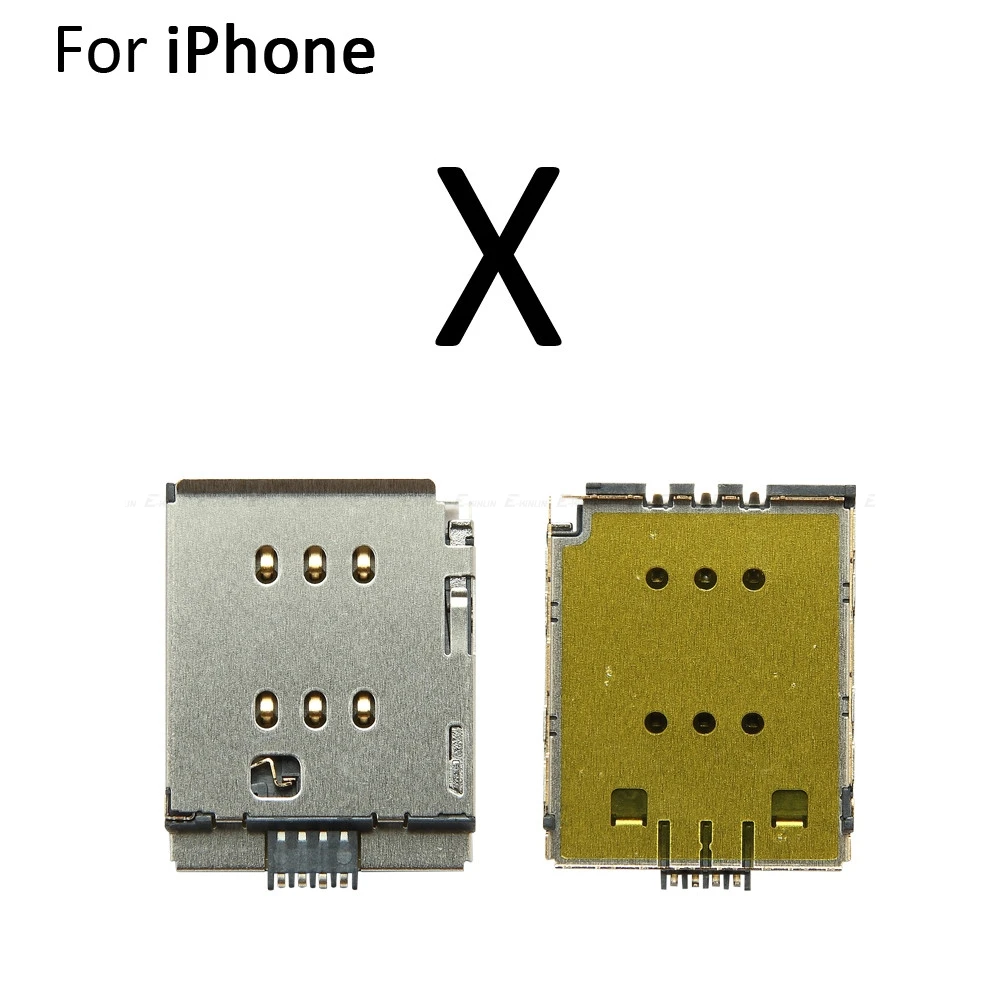 Sim Card Tray Socket Slot Adapter Connector Reader Flex Cable For iPhone X XR XS 11 Pro Max Container Holder Replacement Parts