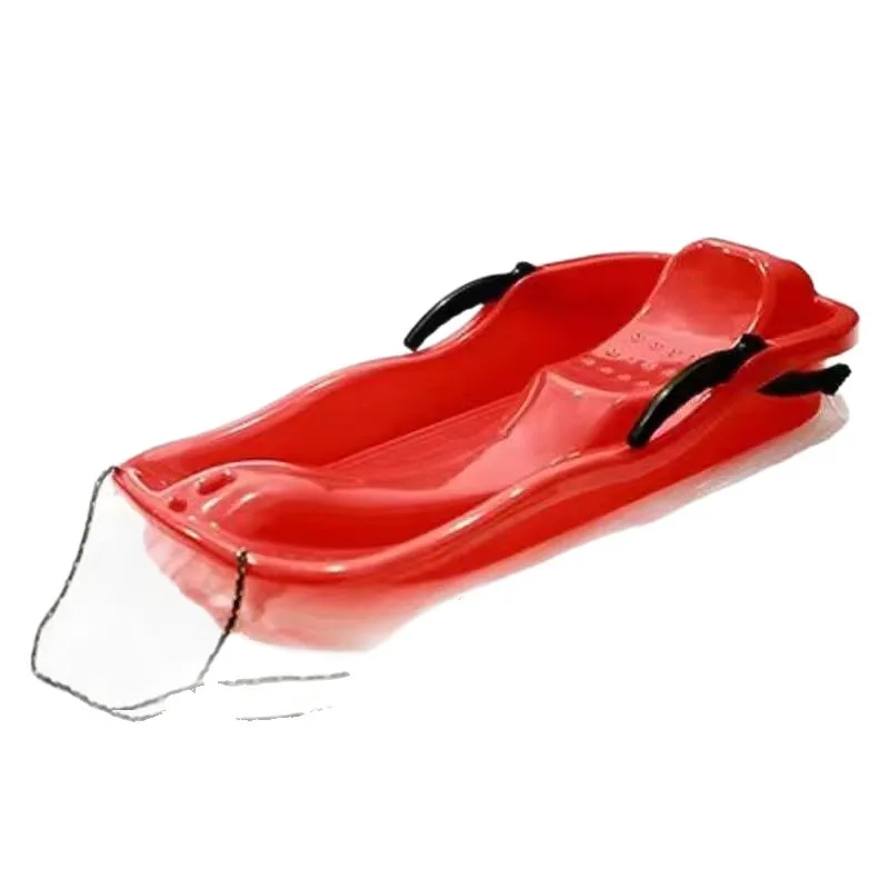 

Изготовленные на заказ скользящие горные лыжные сани для травяного песка, санки для лодки, пластиковые сани для снега с тормозом для детей и взрослых