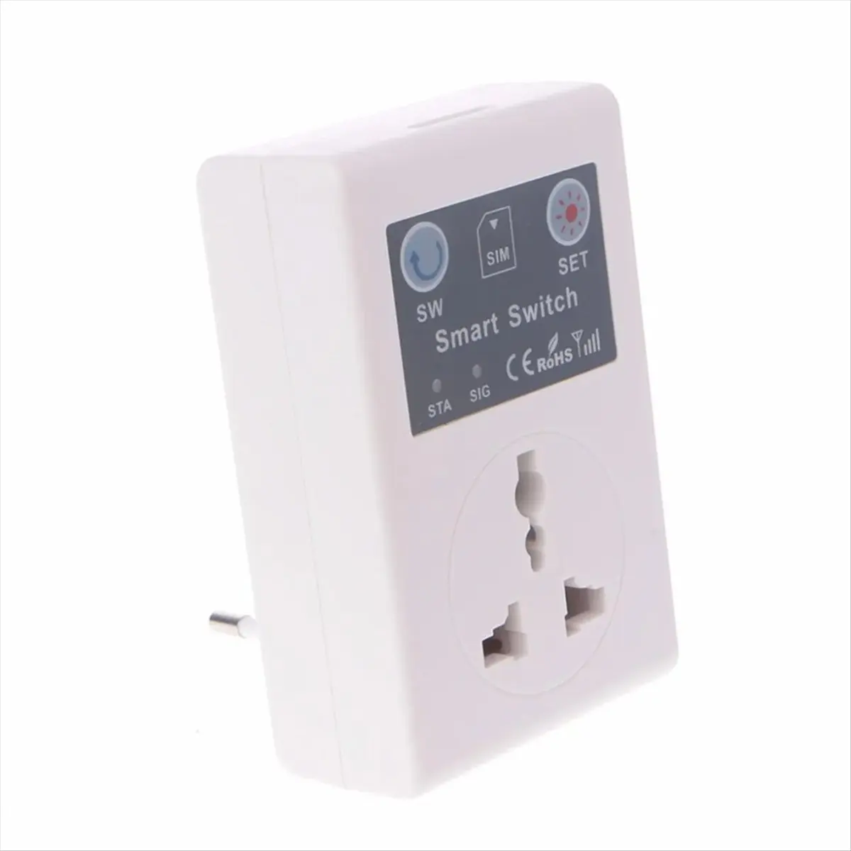 【Socket】 EU Phone RC Remote Wireless Control Smart Switch GSM Socket Power Plug Remote Socket
