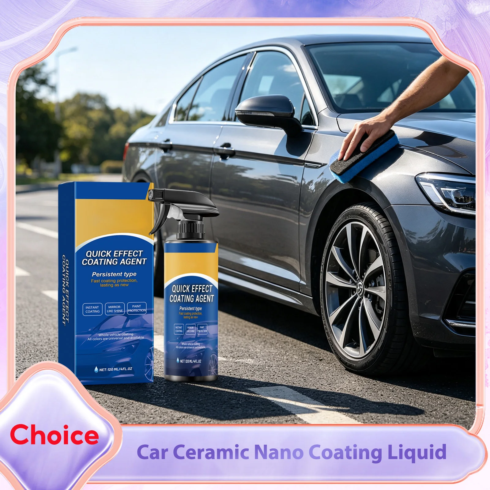 Car Ceramic Nano Wax Coating Spray Auto Quick-Dry Layer Polishing Anti-Scratches Paint Repair Restoration Automotive Wax Liquid