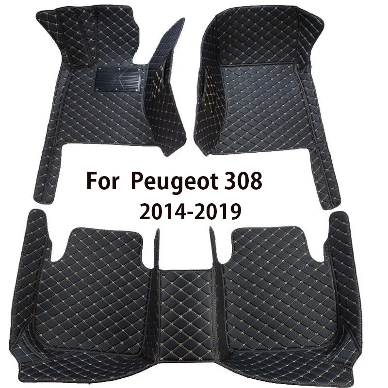 

Car Floor Mats For Peugeot 308 II T9 2014~2019 Auto Custom Auto Foot Pads Leather Carpet Interior Accessories 2016 2017 2018