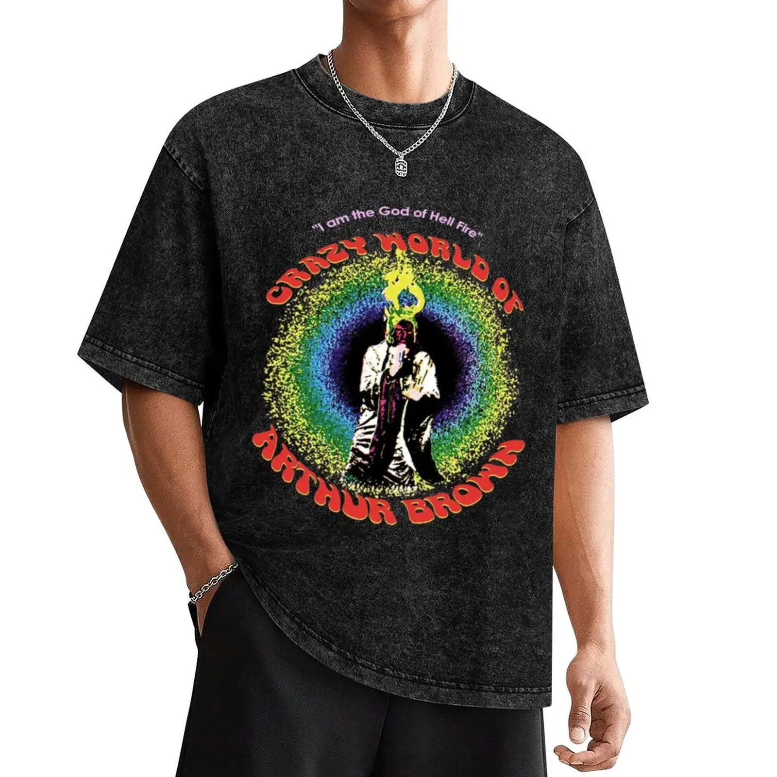 Arthur Brown - God of Hell Fire T-Shirt cute tops designer shirts Men's clothing