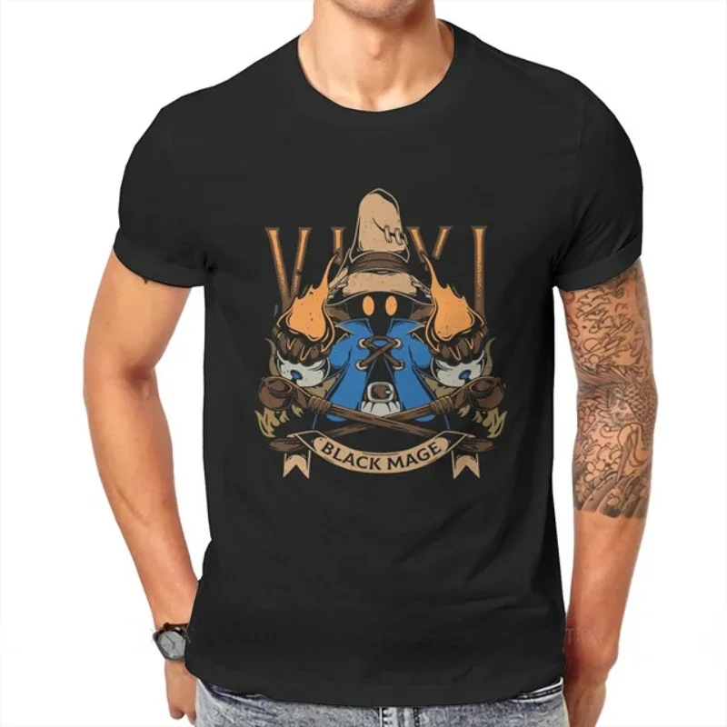 Shinra Electric Power Company Men Printed T-shirt Final Fantasy 7 Sephiroth Soldier Materia Tifa Video Game Chocobo Short Sleeve view 2