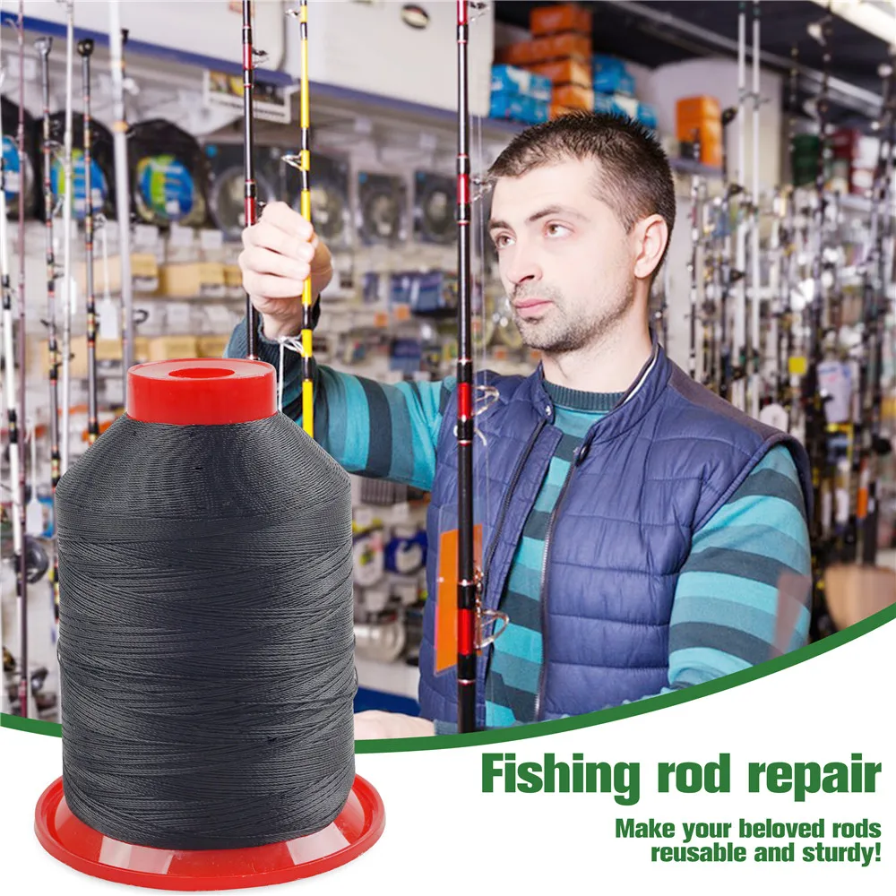 1800M 150D Nylon line for Fishing Rod Guides Rod Nylon Wrapping Thread for Spinning Rod Guides Fishing Rod Repair Kit
