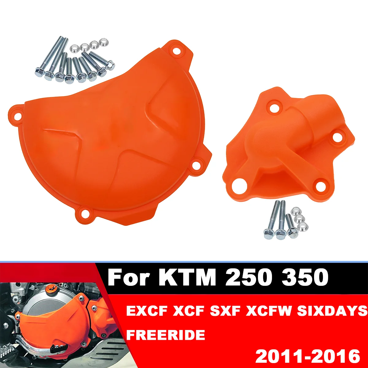 

Water Pump Clutch Protector Guard Cover For KTM 250 350 SX-F EXC-F XC-F XCF-W SIX DAYS FREERIDE 2012-2016 Enduro Dirt Pit Bike