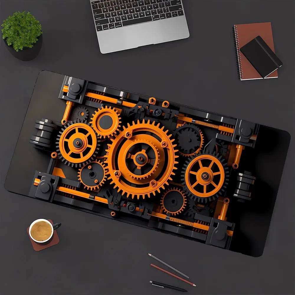 

Exquisite gear pattern design Mouse Pad Gaming Cushion Mousepad Computer Laptop Game Mat Desk Aesthetic PC Play mat 900x400mm