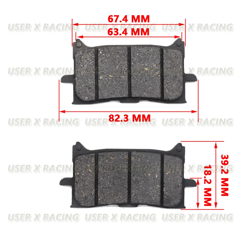 USER-X Universal motorrad disc bremsbelag Bremsen Vorne Hinten Disc Bremsbeläge block Schuhe roller cb150f rc200 cm125 JUPITER MX