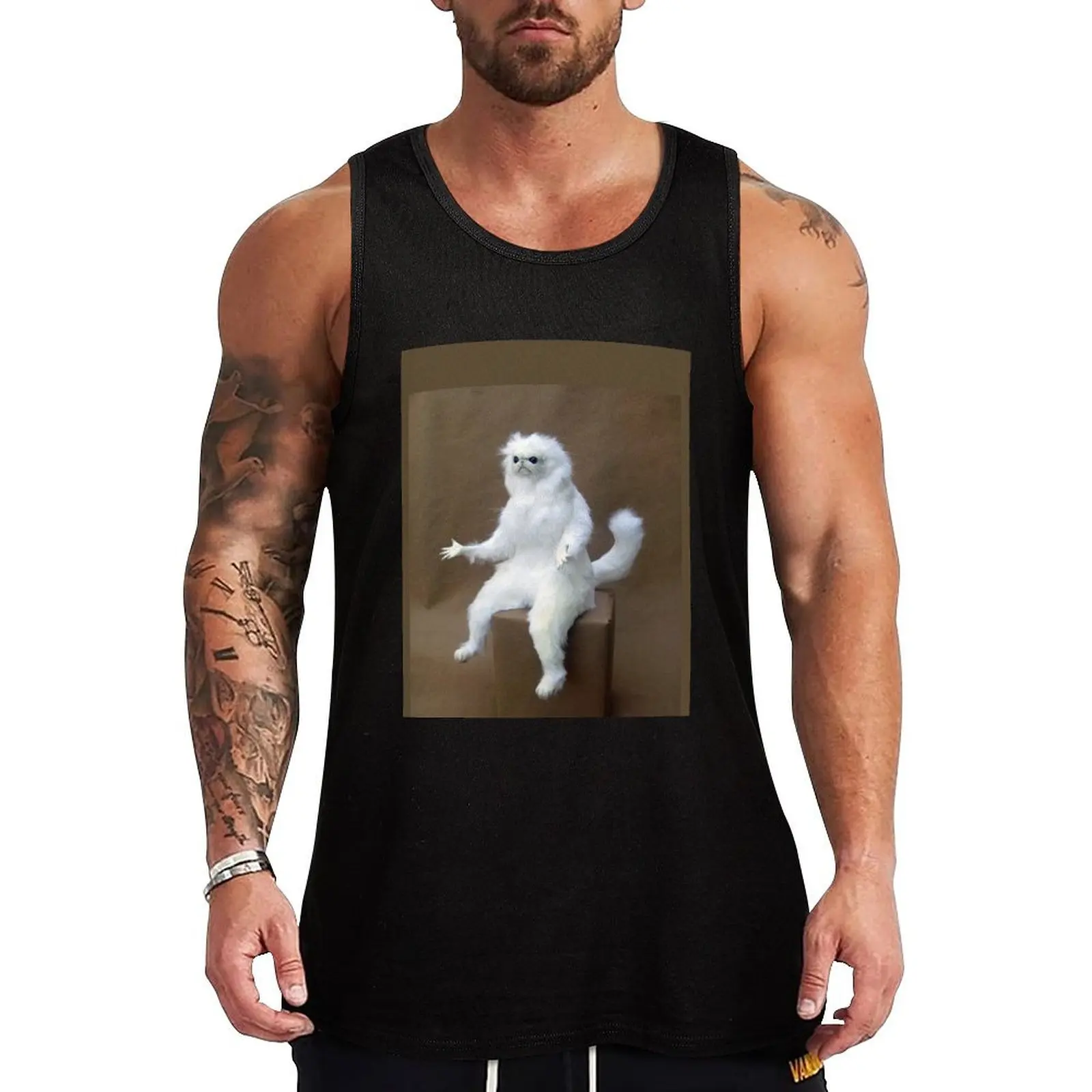 

Persian Cat Room Guardian Tank Top Top summer Men's sports t-shirt