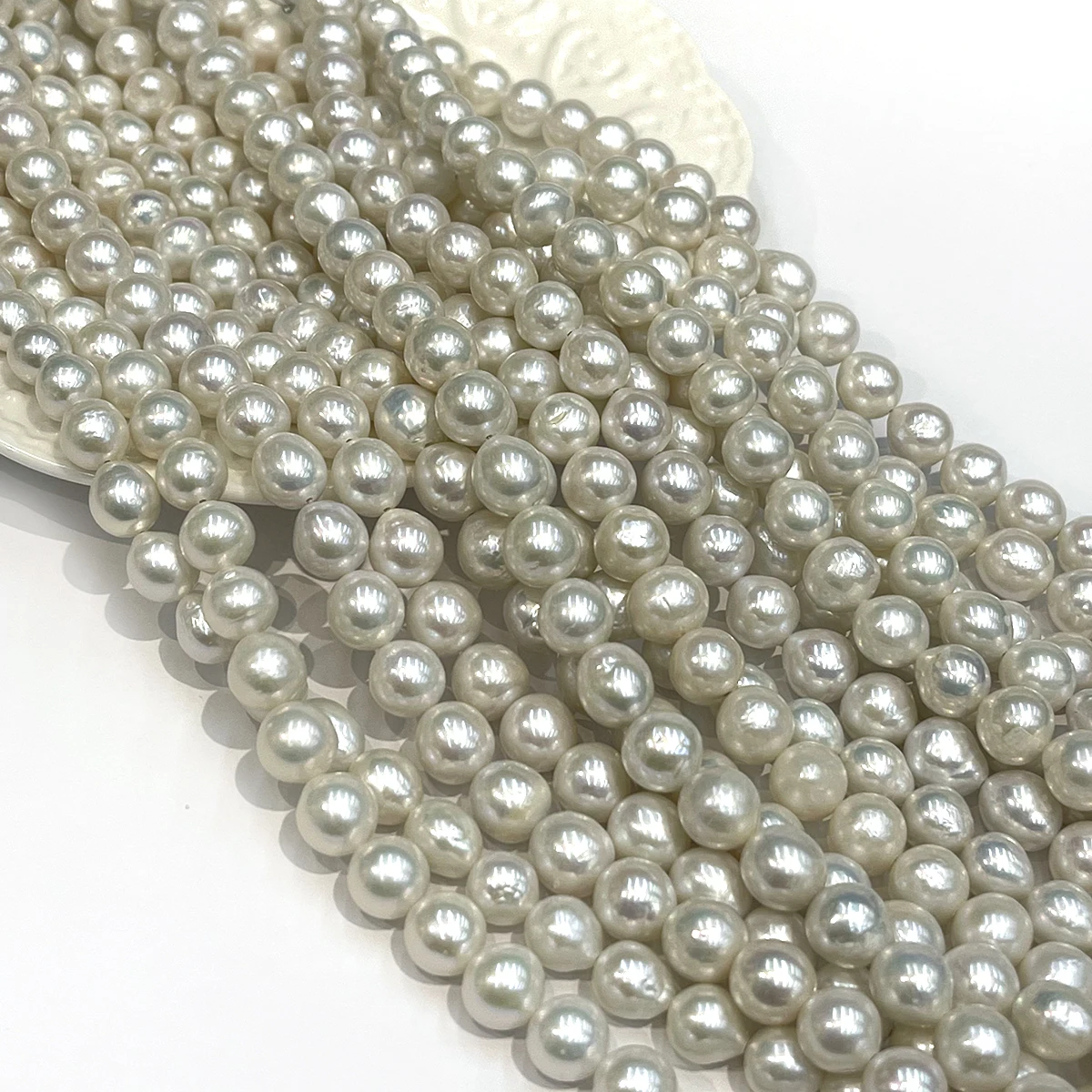 9–11mm Near-round Pearls Exquisite Colorful Natural Freshwater Pearls for Jewelry Making DIY Necklaces Bracelets and Accessories
