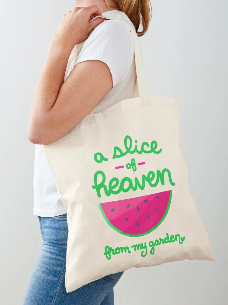 Watermelon Slice of Heaven From My Garden Tote Bag bag luxury women shoping bag Handbags women