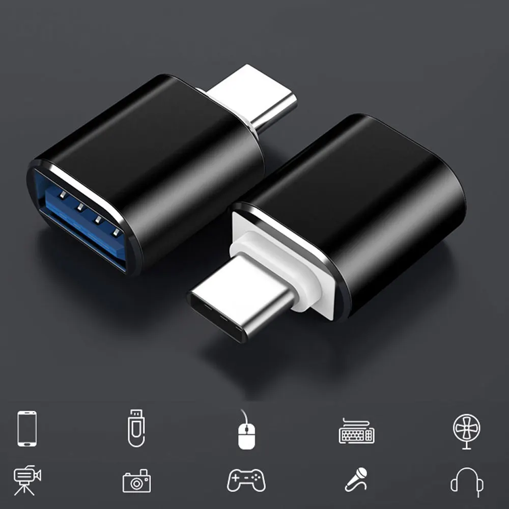 محول USB C إلى USB 3 0 محول OTG من النوع C إلى محول USB نقل بيانات عالي السرعة متوافق مع الهاتف الذكي والكمبيوتر اللوحي والكمبيوتر المحمول #6