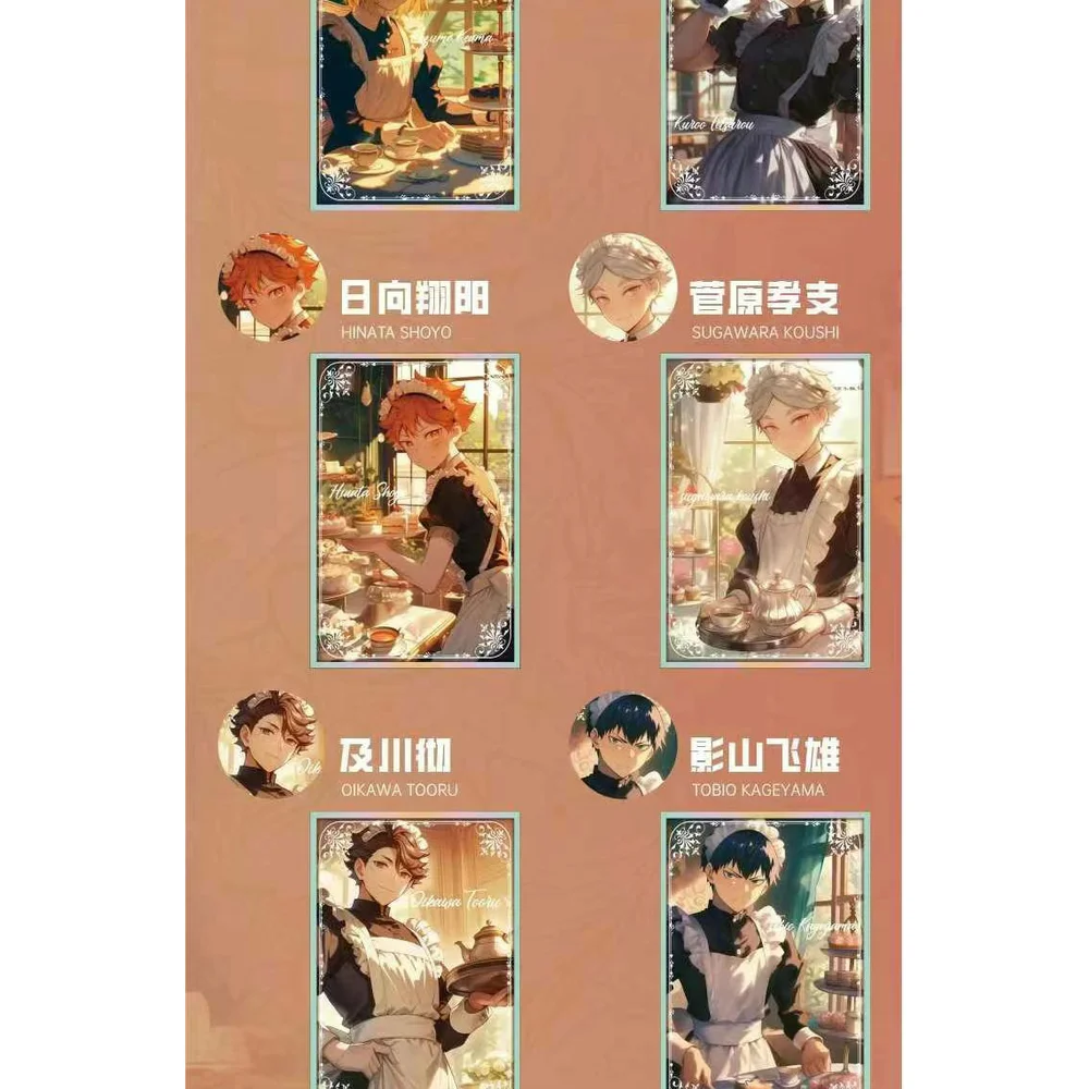 새로운 애니메이션 Haikuu 아트 보드 컬렉션 카드 inata Shoyo Kageyama Tobio Boxuto Kotaro 팬 컬렉션 선물