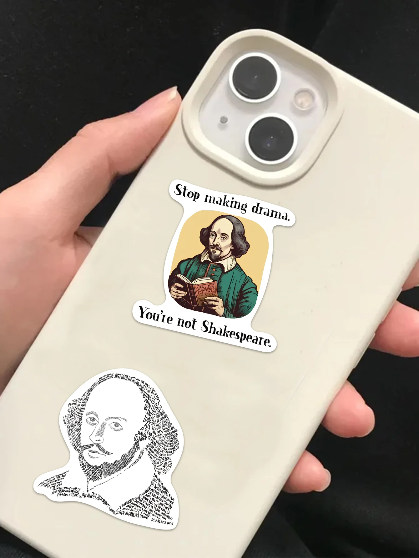 50PCS Retro Celebrity William Shakespeare Sticker Graffiti DIY Snowboard Laptop Luggage Car Fridge Waterproof Sticker