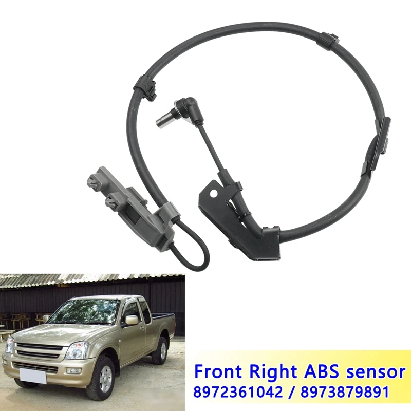 New Front Right ABS Speed Sensor Anti Skid Sensor FR for Isuzu D-Max / Rodeo 2.5TD / 3.0TD 2003+ 8972361042 / 8973879891