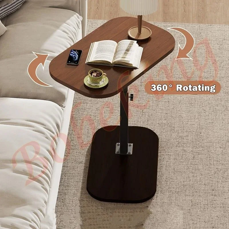 

Adjustable Laptop Table Bed Side Desk Stand 360° Rotating Side Table Bedroom Laptop Desk Coffee Tables Rack Shelves Nightstand