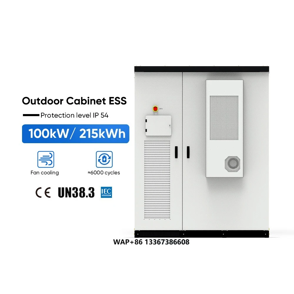 All in One 100kw 215kwh Air-Cooling Cabinet Lithium-ion Battery Container ESS Solar Power Storage System