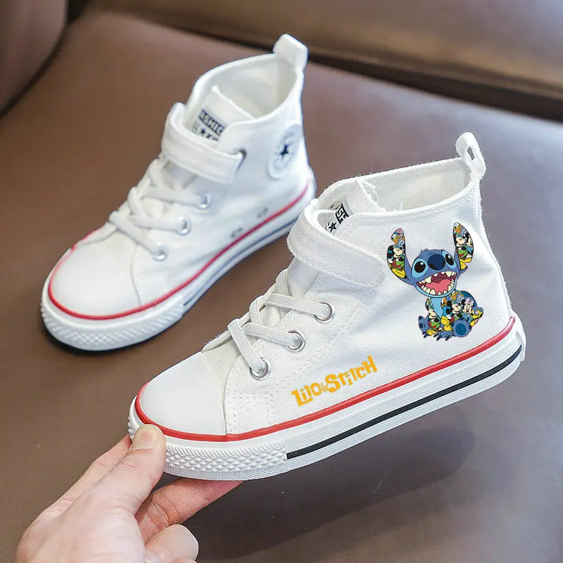 Lilo & Stitch Sports Shoes Cute Cartoon Boys Girls Kids 3D Pattern Shoes Anima Children Shoes Gift Casual Cartoon Sneakers