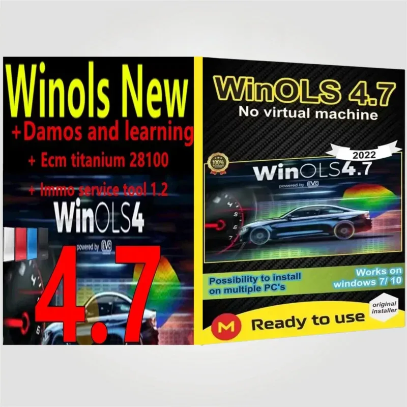 108GB Damos Windows 7 10 11 ไม่มีโปรแกรมจำลองเสมือน รองรับหลายภาษา+Winols 4.7 ปลดล็อคเต็มรูปแบบ +ECM TITANIUM 1.61 + เครื่องมือ IMMO SERVICE