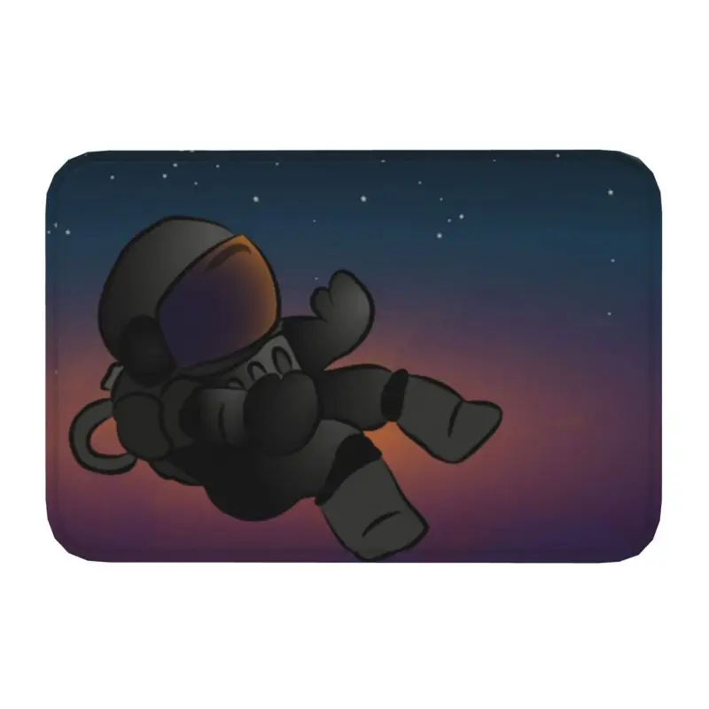 

Liitle Comet Guy Astronaut Doormat Anti-Slip Entrance Bathroom Kitchen Door Floor Mats Space Galaxy Universe Garden Rug Carpet