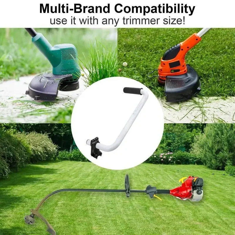 Ergonomic Weed Eater Handle Extension Weed Trimmer Grip Lawn Mower Auxiliary Handle Adjustable Mower Assist Extension Grip