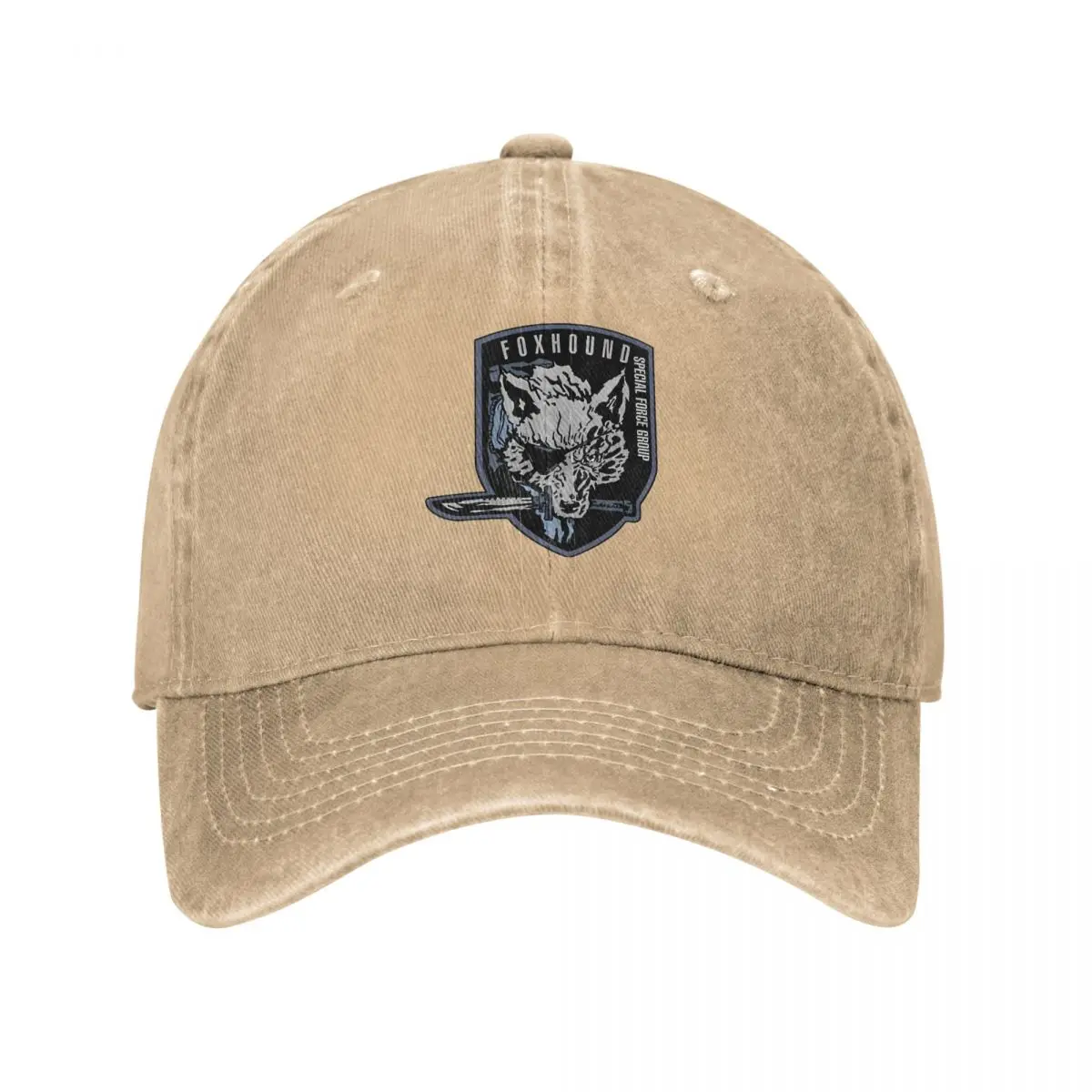 Metal Gear Solid Foxhound Baseball Cap Vintage Distressed Cotton Snapback Cap Men Women Outdoor Summer Hats Cap