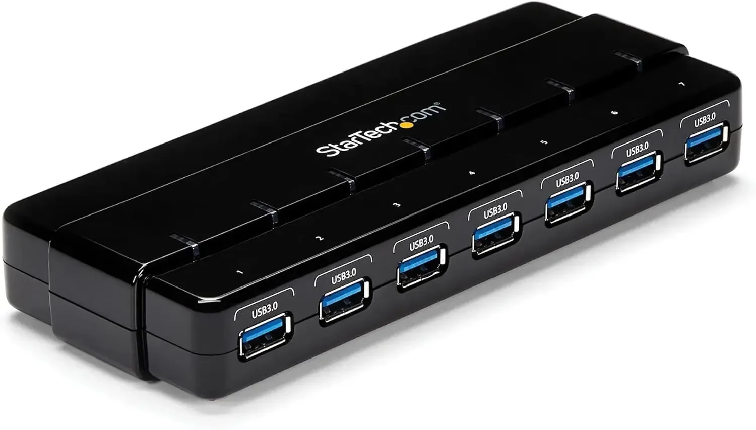 7-Port USB 3.0 Hub with 5 Gbps Speed, Universal Desktop Extender, USB Powered