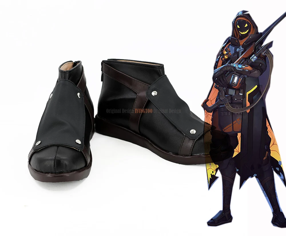 

Ghoul Ana Shoes Cosplay Game OW Ghoul Ana Cosplay Boots Shoes Custom Made Any Size