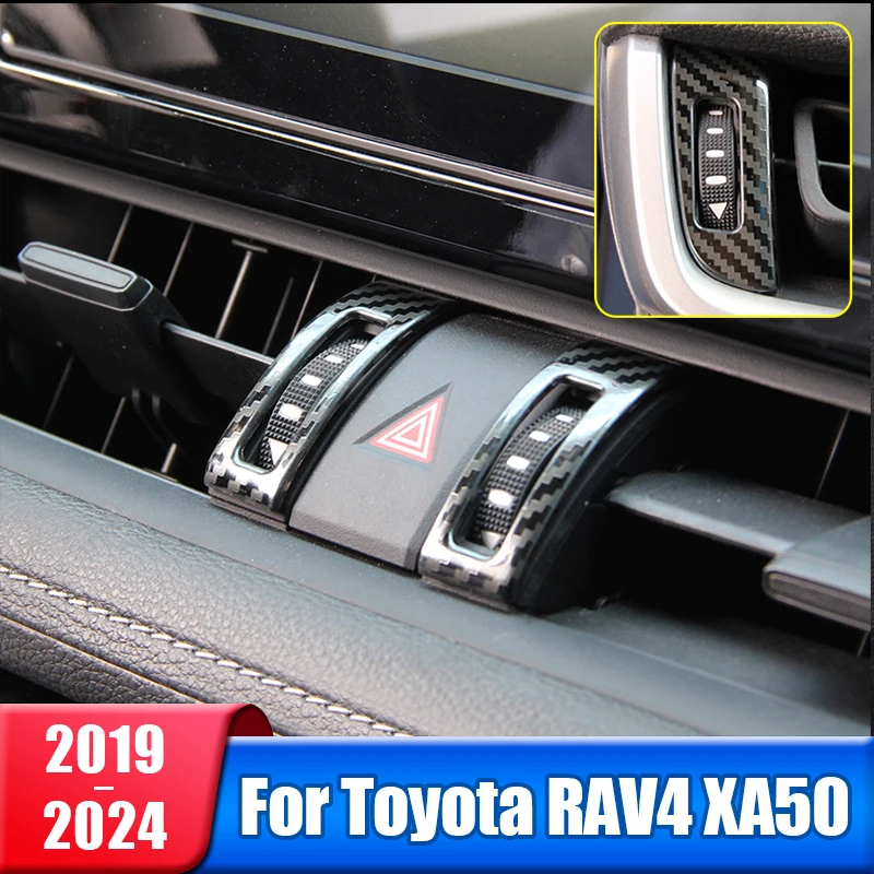 

Car Central Control Air Conditioning Vent Outlet Trim Cover For Toyota RAV4 2019 2020 2021 2022 2023 2024 RAV 4 XA50 Accessories