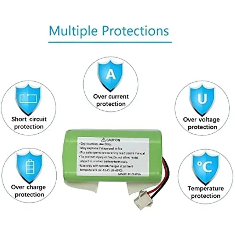 

Quality14.4V 2600mAh Li-ion Battery Replacement For Conga 990/1090 Ecovacs Deebot N79/N79S/DN622 Eufy RoboVac 11/11S/30 - Home &