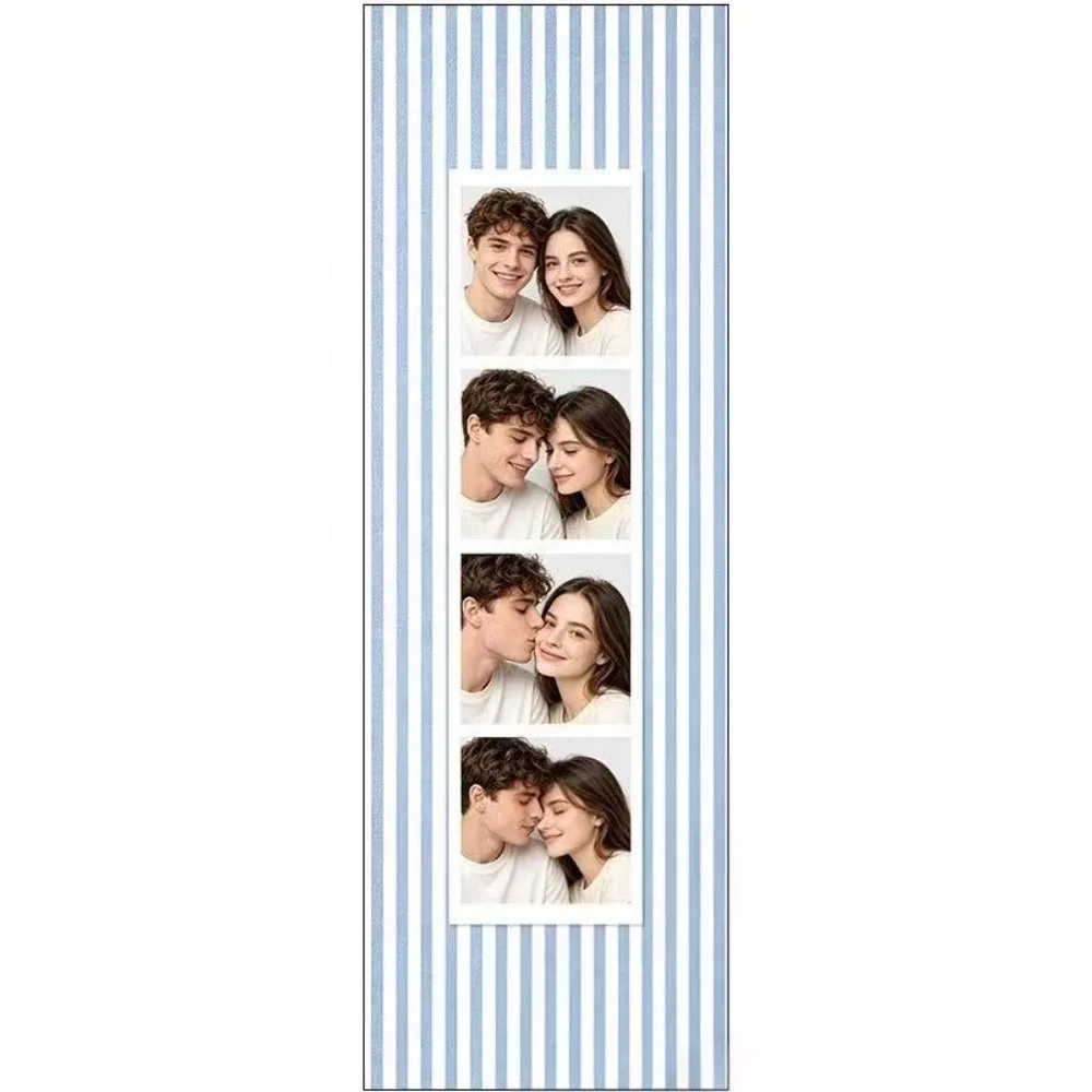 Vintage With Hook Key Holder Frame Mortise and Tenon Wooden Photo Strip Frame Display Frame Gift Desktop Display