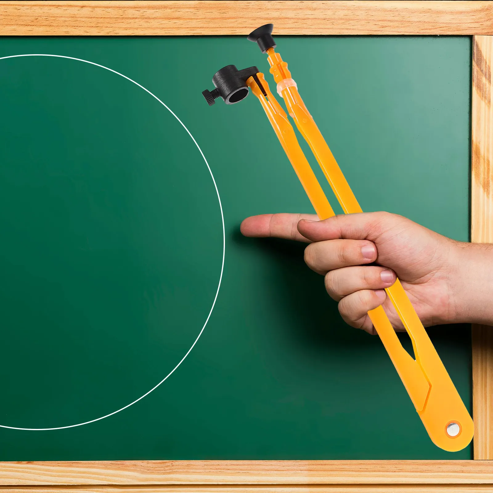

Professional Plastic Drawing Compass Versatile Circle Compass for Geometry Class Large Size Precision Tool for Students Teachers