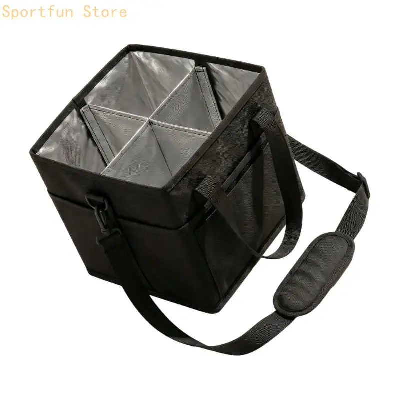 4 Divider Drink Bag for Hot and Cold Cups, Insulated Coffee Pickup Bag with Hand Carry for Daily Delivery Use and X7JD