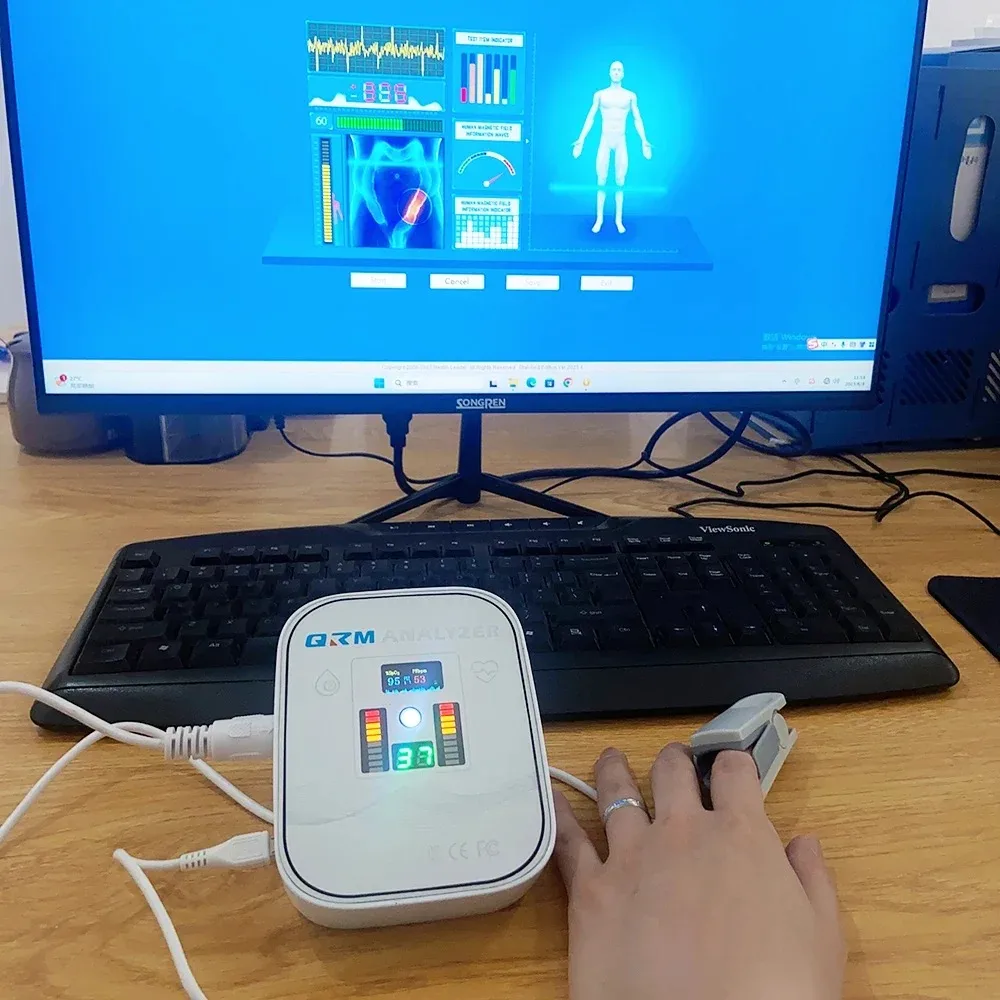 量子共鳴磁気アナライザーセットハンドタッチ量子ボディアナライザー 54 レポート付きサブヘルステスト新世代 QA-36S