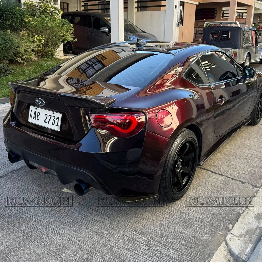 Picture 4: TRD Style Spoilers For 2012-2021 Toyota 86 (ZN6)/Subaru BRZ (ZC6) Gloss Black High Kick Ducktail Boot Spoiler Wing