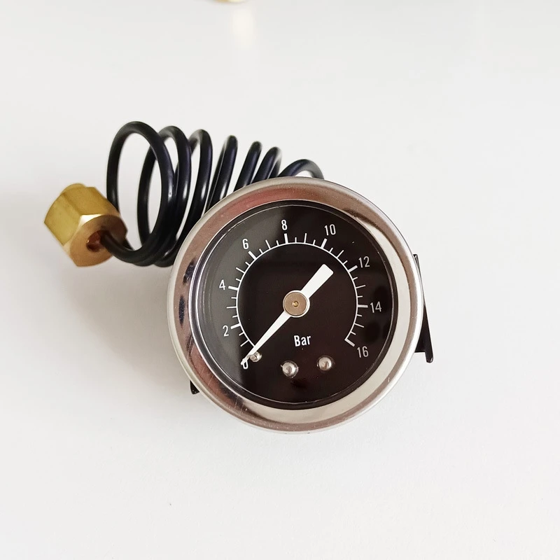 Coffee Maker Steam Boiler 16Bar G1/8' Steam Generator Capillary Gauge