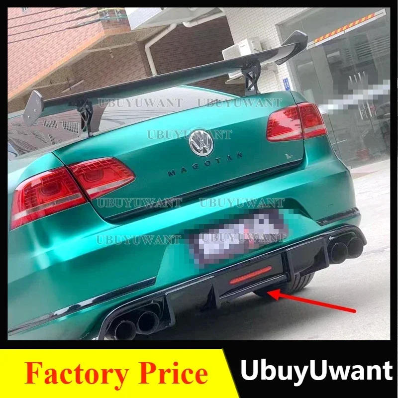 For Volkswagen Passat CC VW CC AND WAGON Spoiler 2014-2018 High Quality Car Rear Bumper Diffuser Lip Spoiler Deflector Body Kit