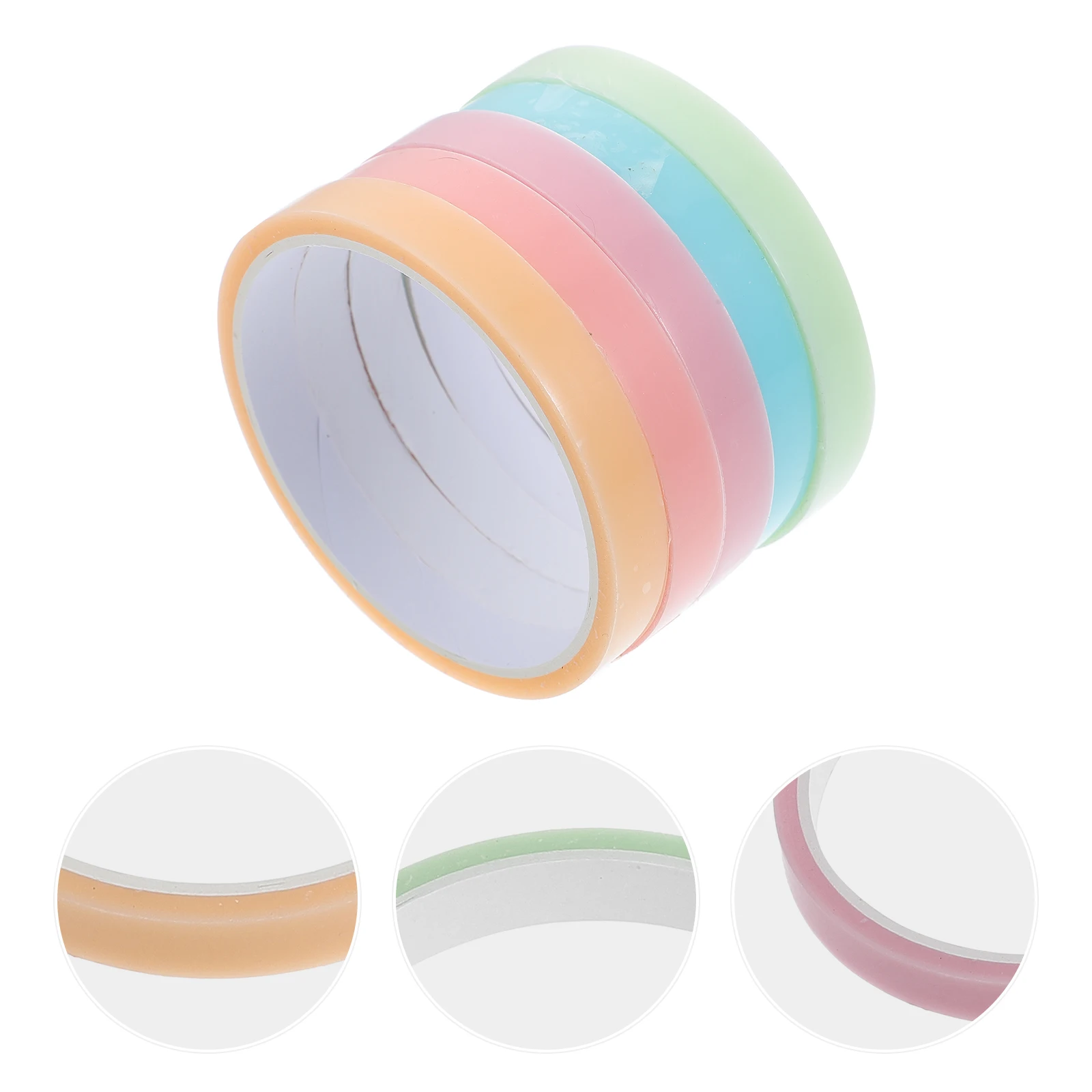 5 لفات كرات لاصقة شريط حريري متعدد الوظائف مزدوج الجانب لتخفيف التوتر للإكسسوارات المنزلية لتقوم بها بنفسك لاصق الحرفية البلاستيكية الحرفية