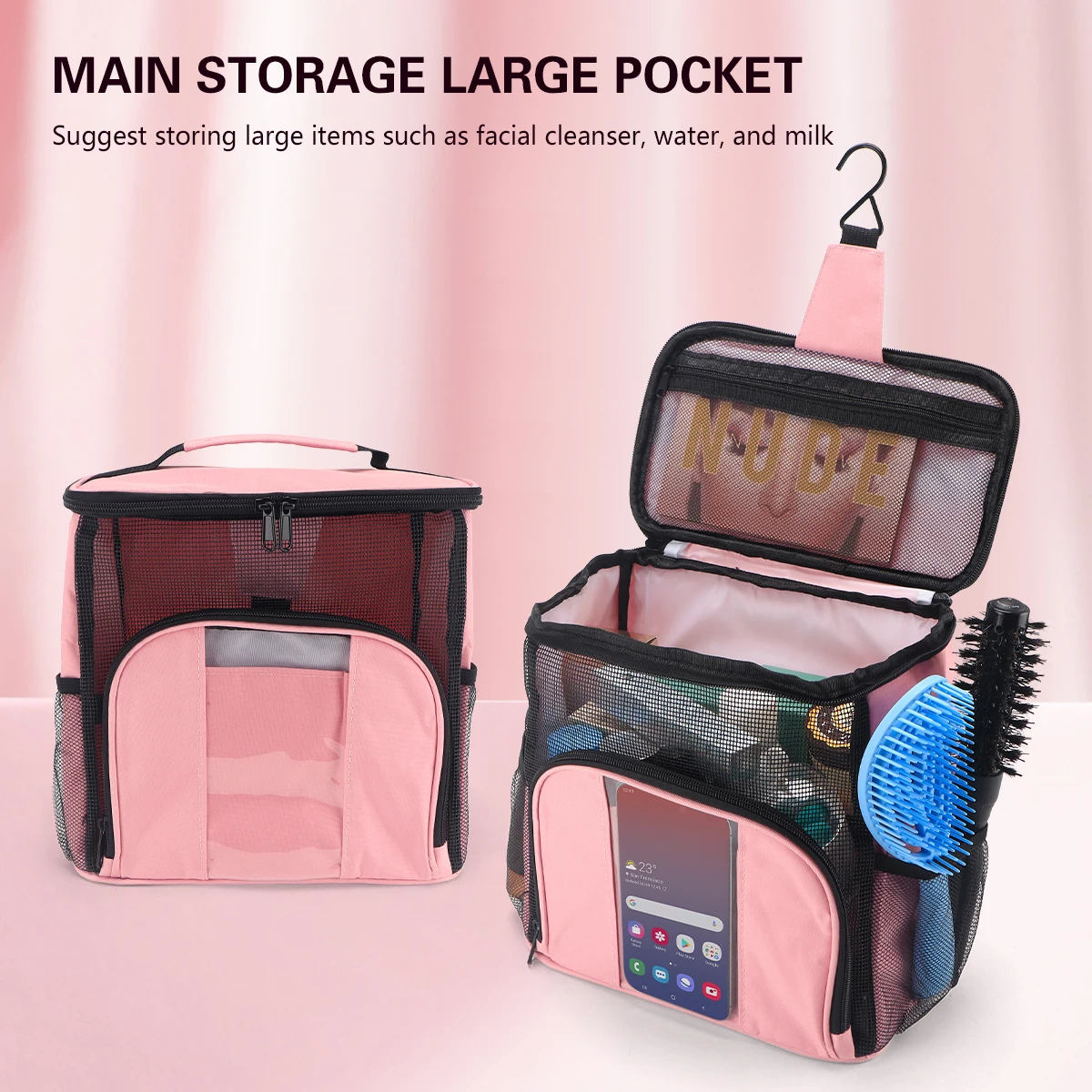 Travel Wash Bag Female Transparent Waterproof Makeup Storage Pouch Large Capacity Cosmetic Organizer Beauty Women Case