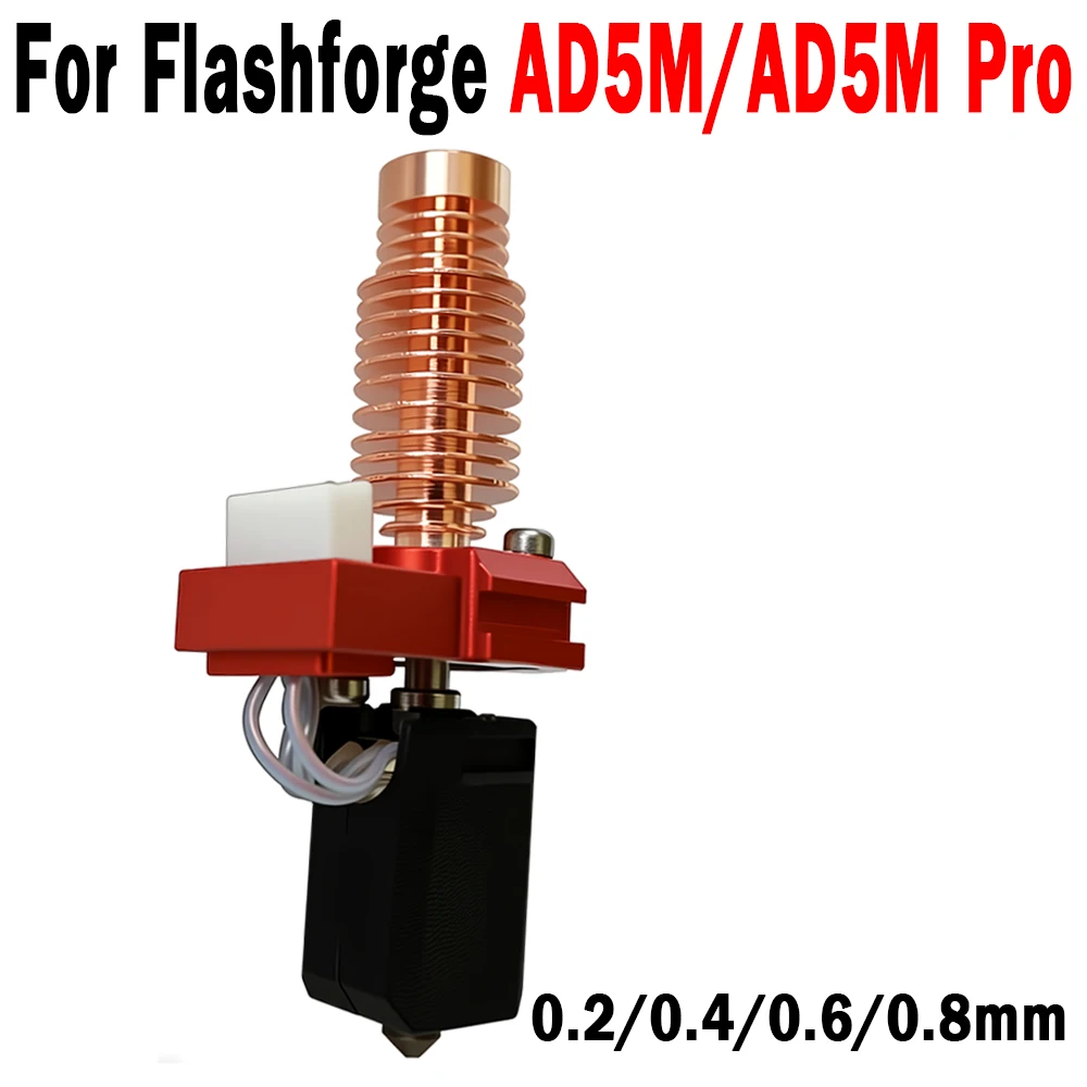 

New Upgrade Hotend For Flashforge Adventurer 5M / 5M Pro Pinting Head 280℃ Ceramic Heating Block Kit AD5M Hard Steel Nozzle Hot