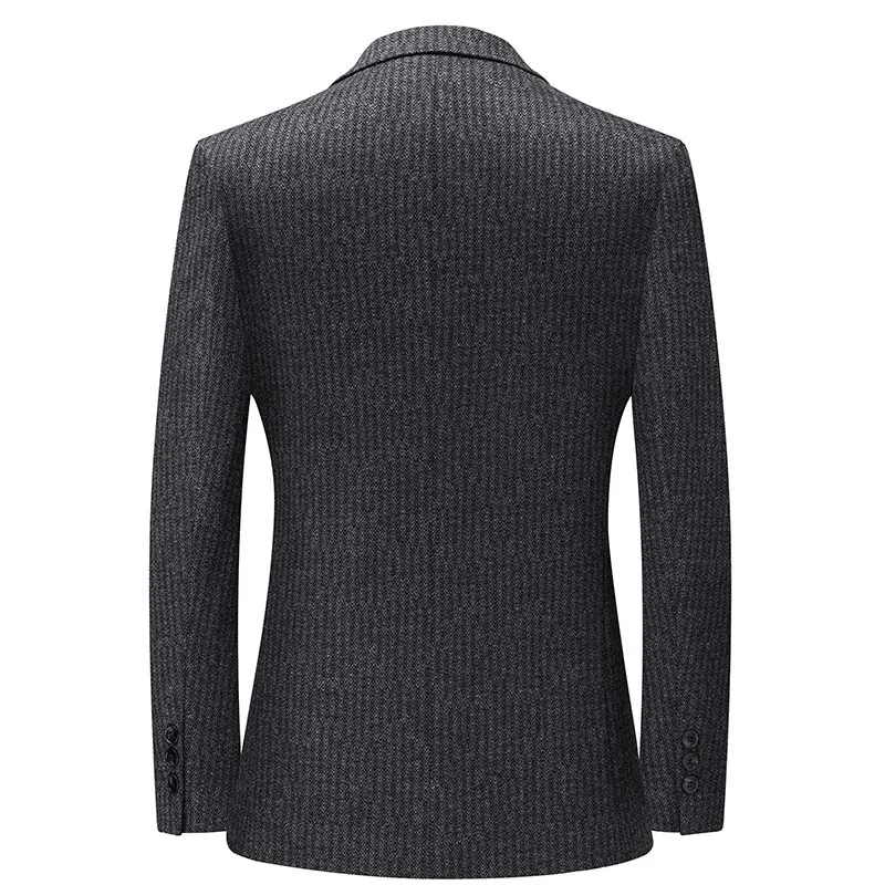 

2026 New Style Blazer Men's Fashion Korean Version Business Wedding Gentleman Wool Versatile Host Slimming Casual Banquet Blazer